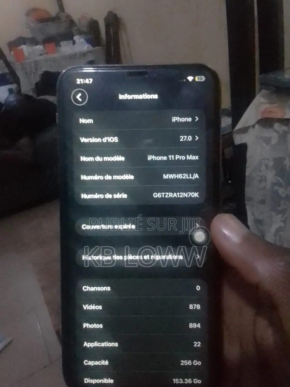 Apple iPhone 11 Pro Max 256 GB Doré