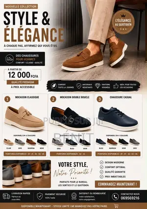Mocassins Pour Homme, Confortable Semelle Souple