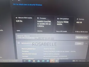 Ordinateur portable Samsung Q320 4GB Intel Core i5 HDD 500GB