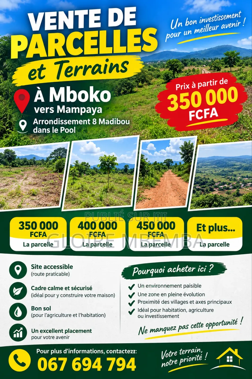 Vente Des Parcelles Et Terrain