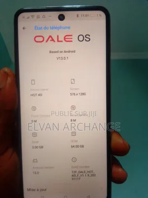 Nouveau Oale Hot 40i 64 GB Argenté