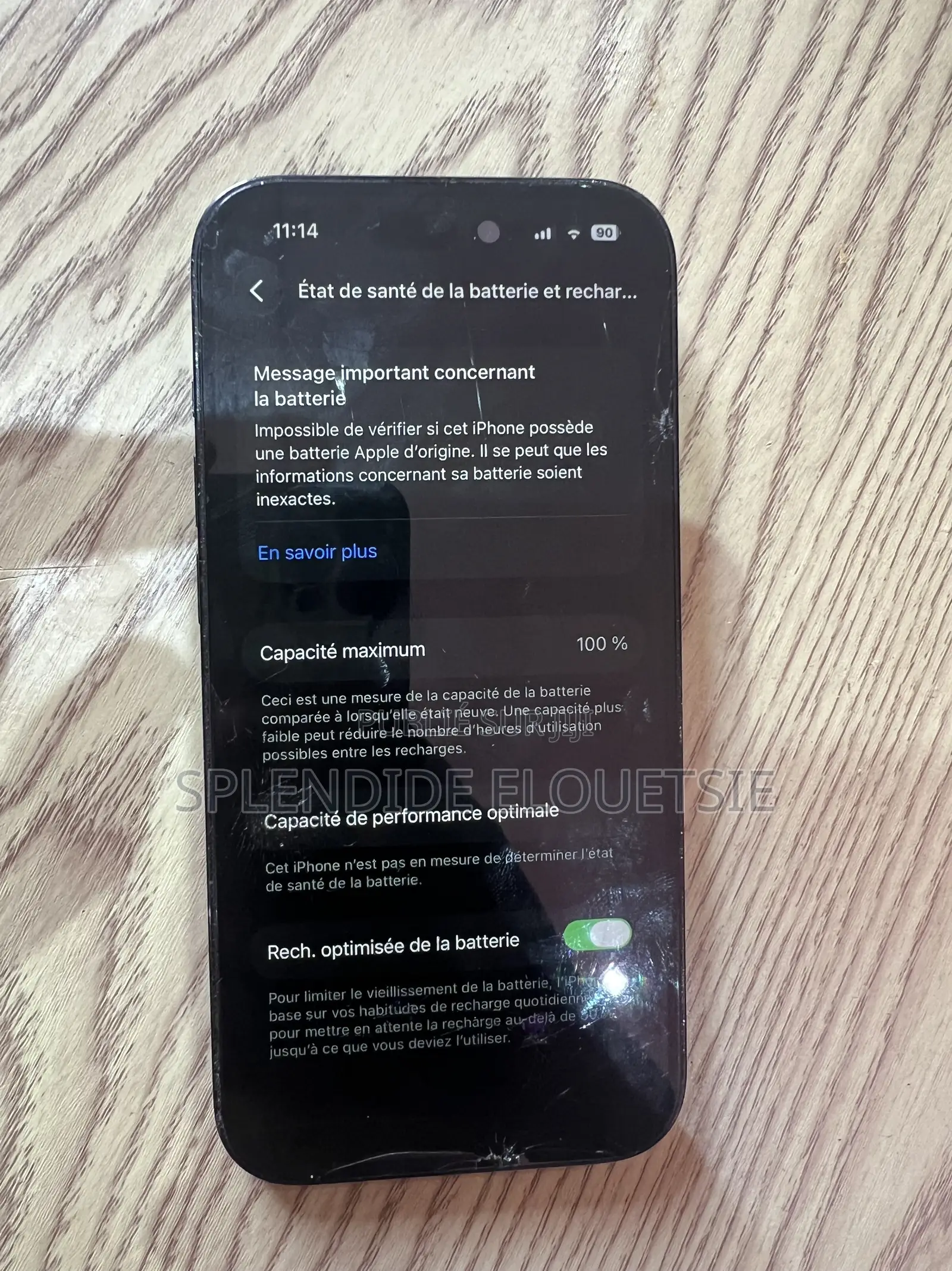 Pomme iPhone 14 Pro 128 GB Noir