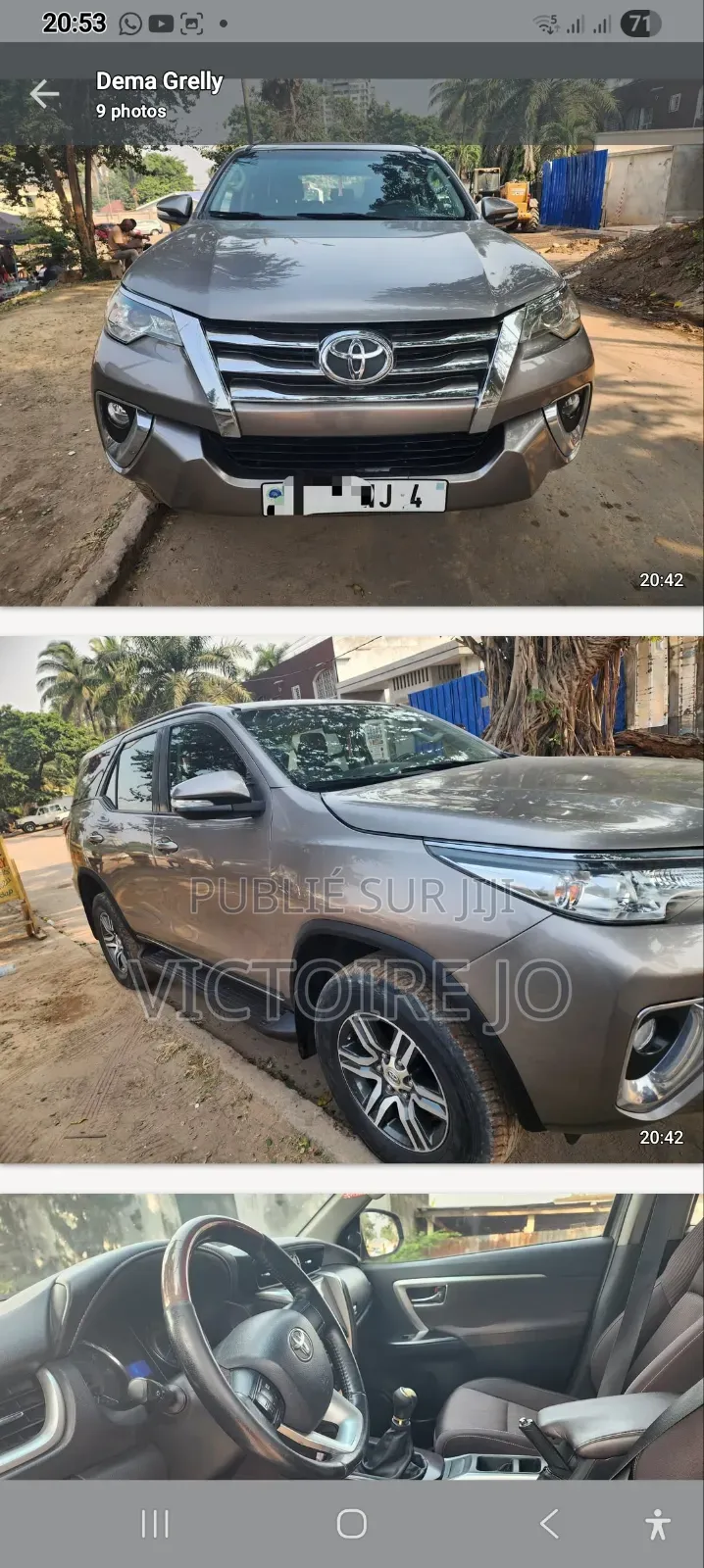Toyota Fortuner 2018 Gris