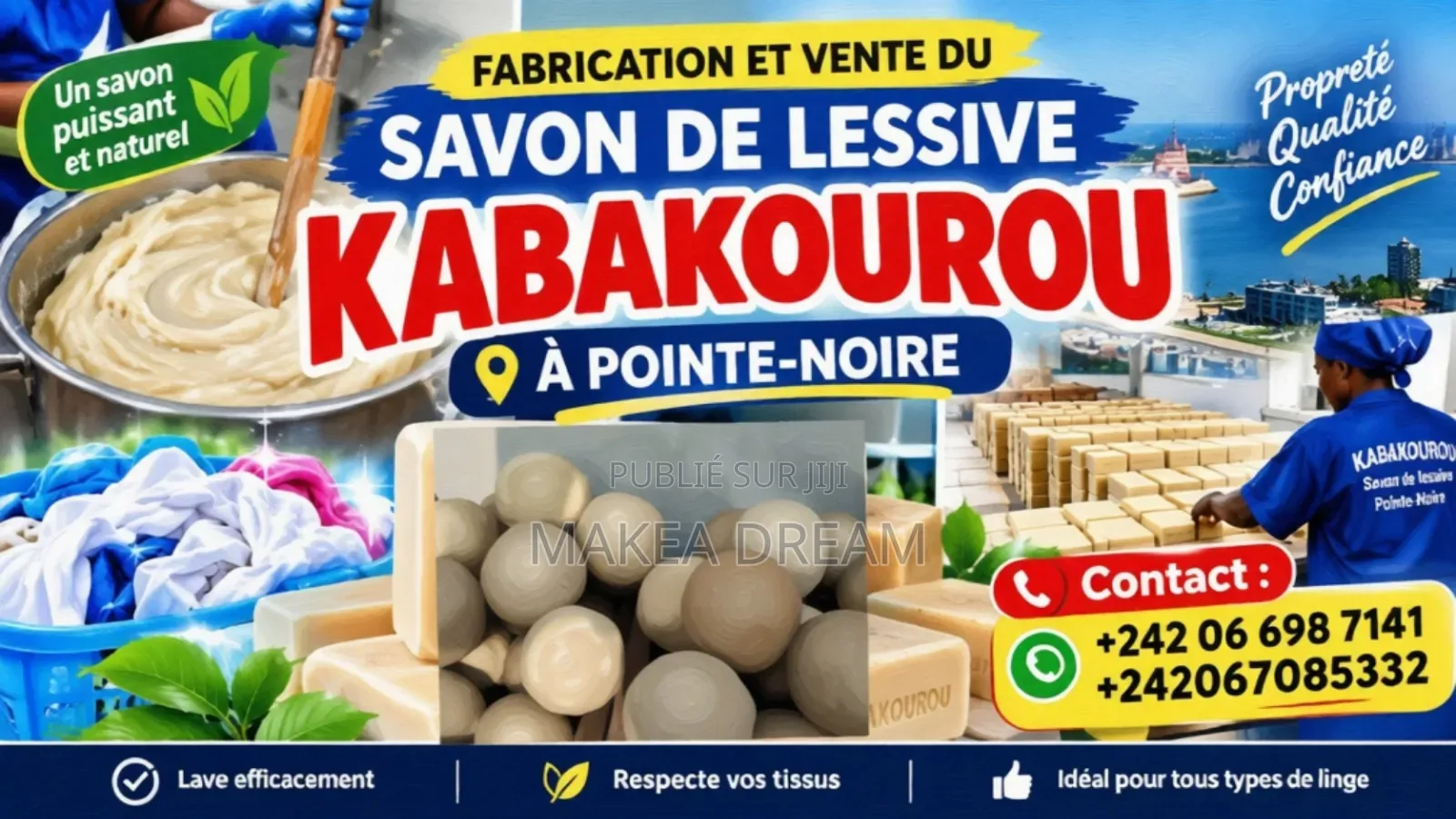 Fabrication Et Vente Savon KABAKOUROU Ou Boulé Boulé