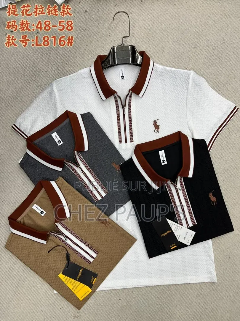 Polo Homme – Col Zippé