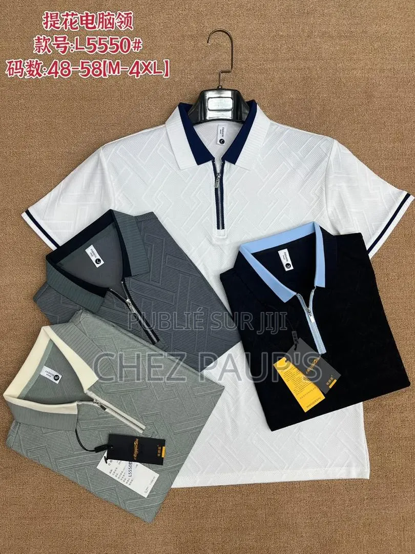 Polo Homme – Col Zippé