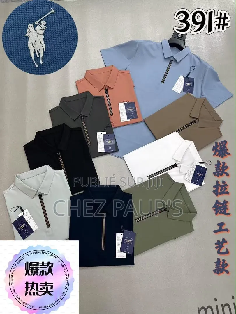 Polo Homme – Col Zippé