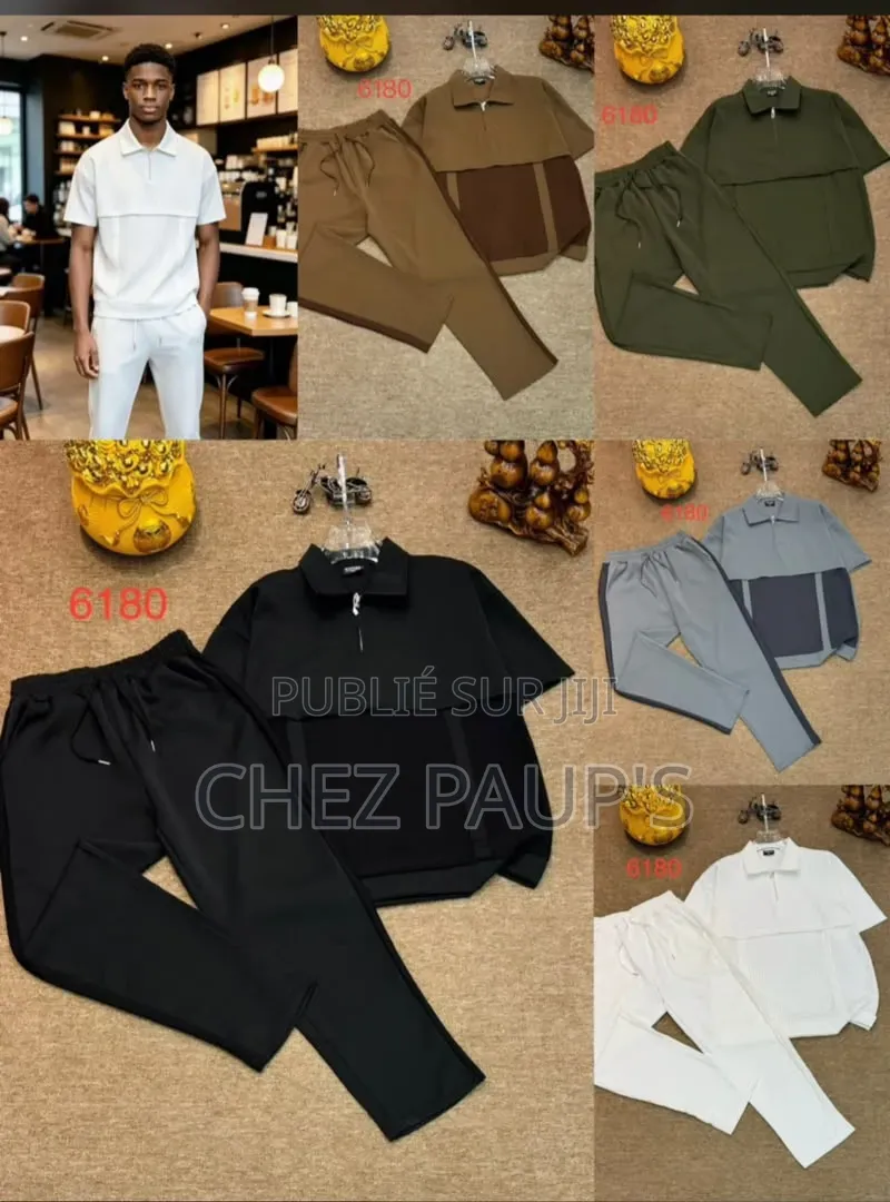Ensemble Homme Décontracté – Polo Pantalon Jogger