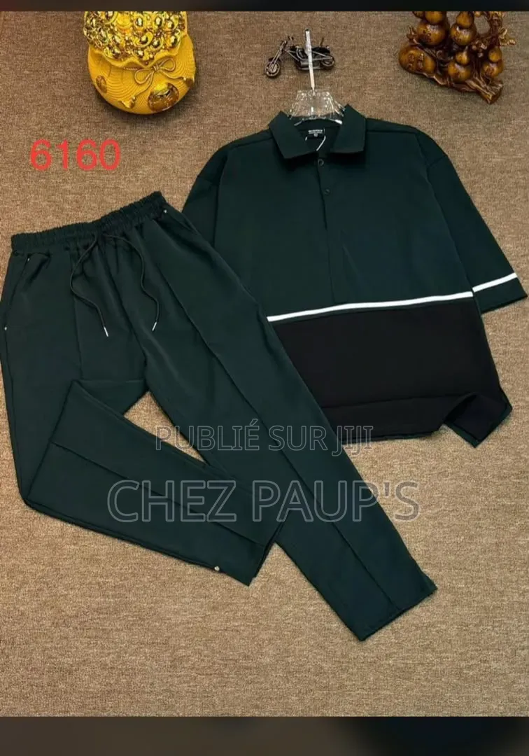 Ensemble Homme Décontracté – Polo Pantalon Jogger