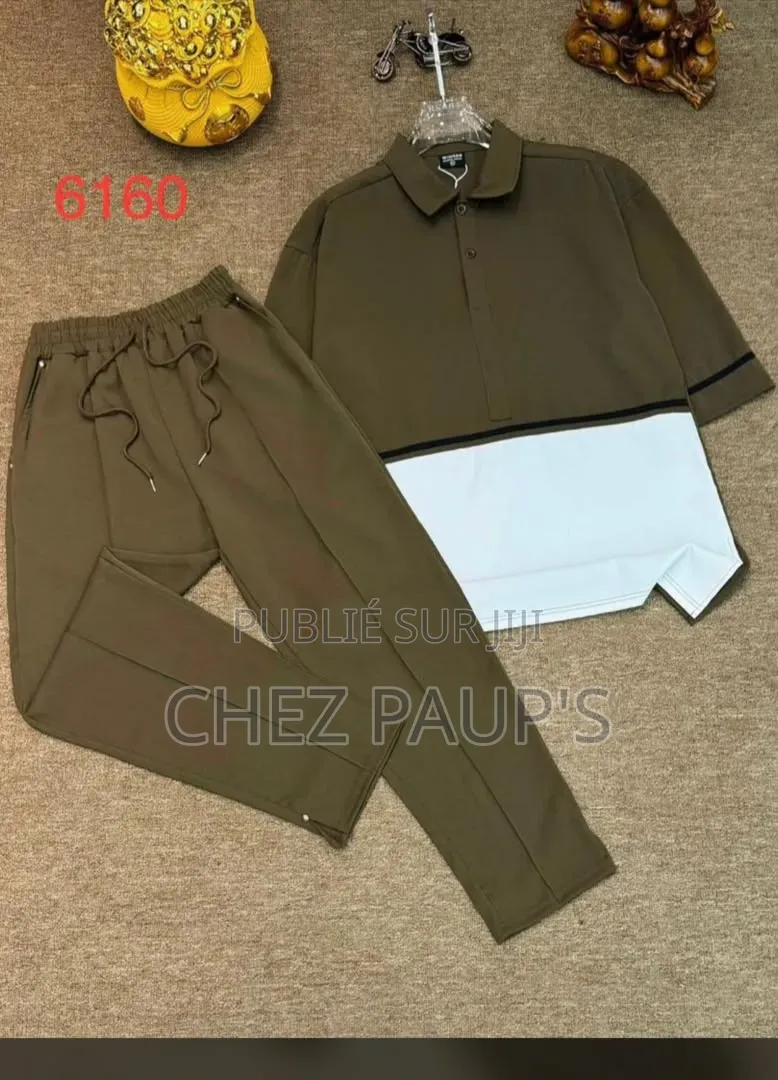 Ensemble Homme Décontracté – Polo Pantalon Jogger