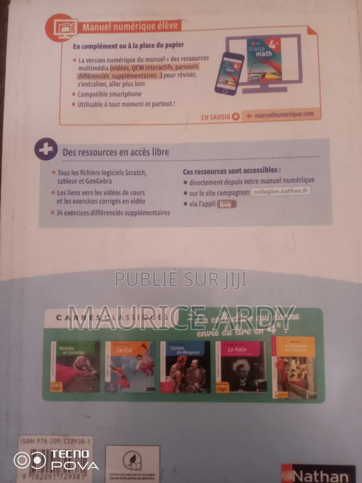 Livre Programme Français