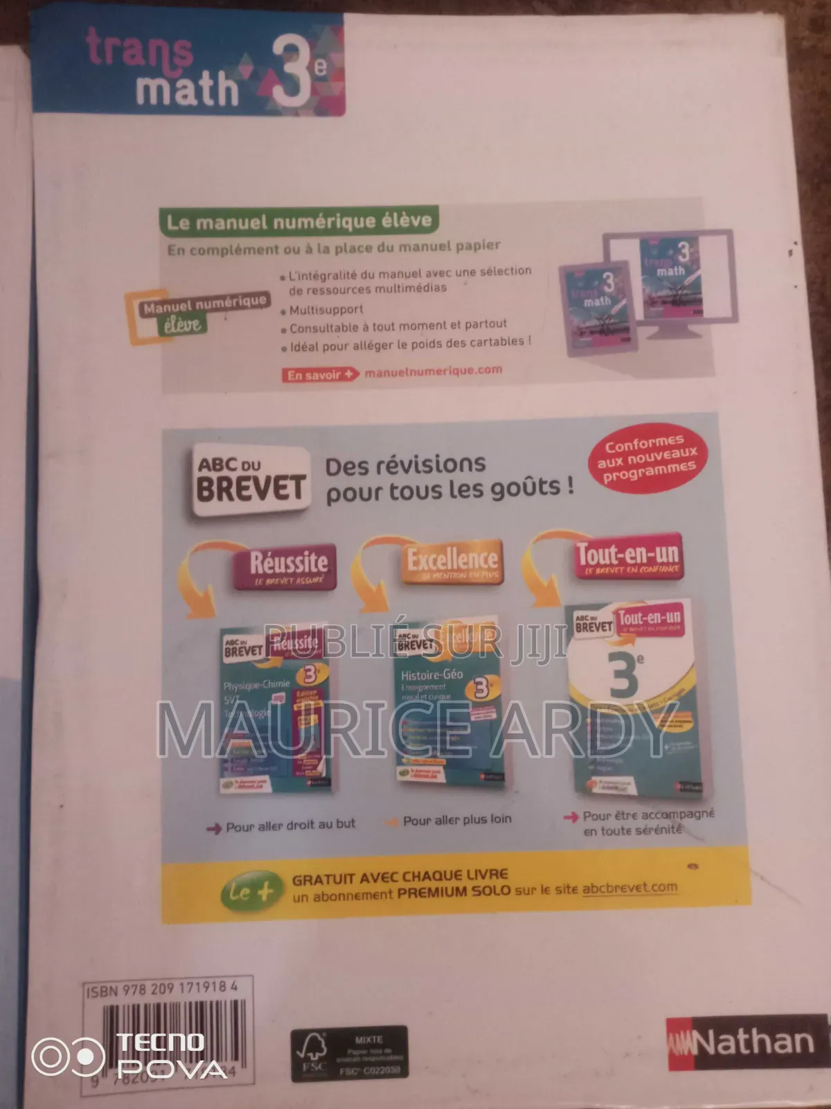 Livre Programme Français
