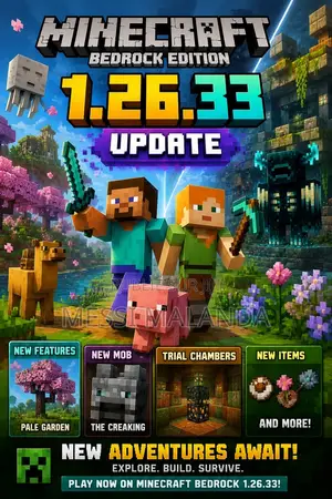 Minecraft 1.26 Et 26 Bedrock Et Java Mobile PC Ps3