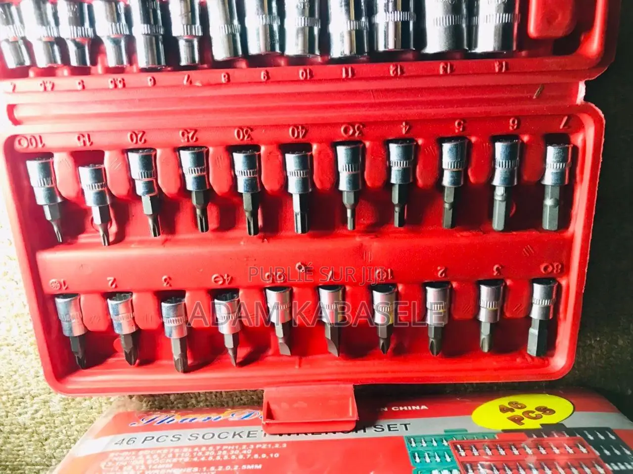 Jeu De Clés À Douille Professionnelles De 46 Pièces.
