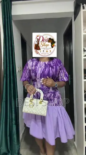 Robe Pour Femme en Tissu Adhiré