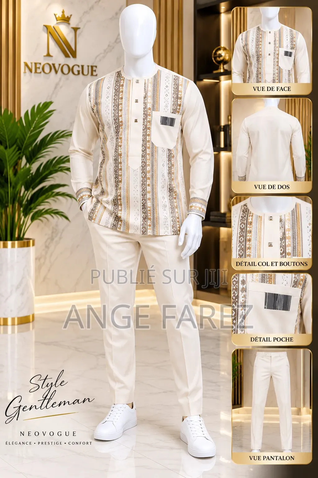 Tuniques Homme Couleur Blanche Bleu Gris