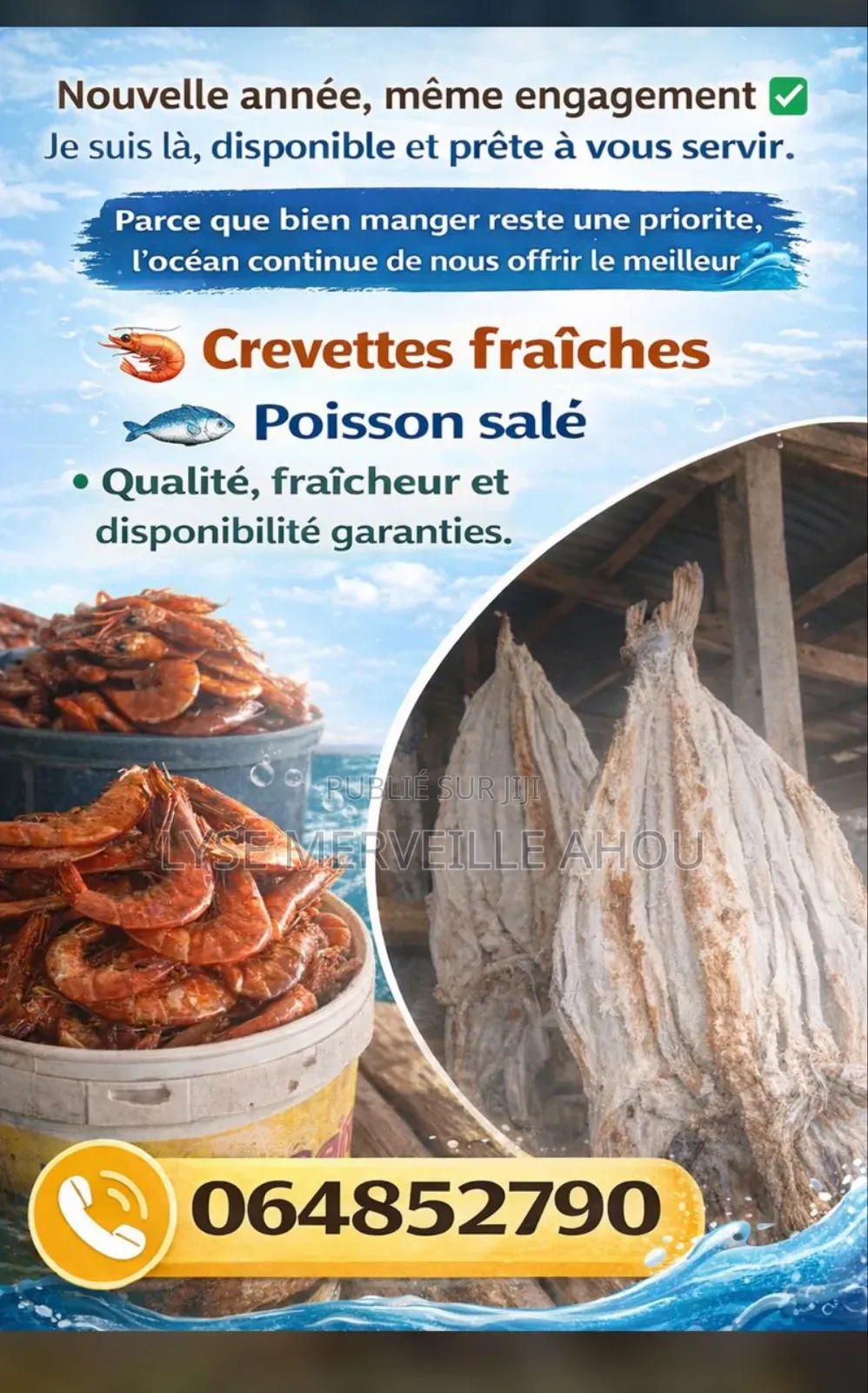 Crevettes Et Poissons Salés