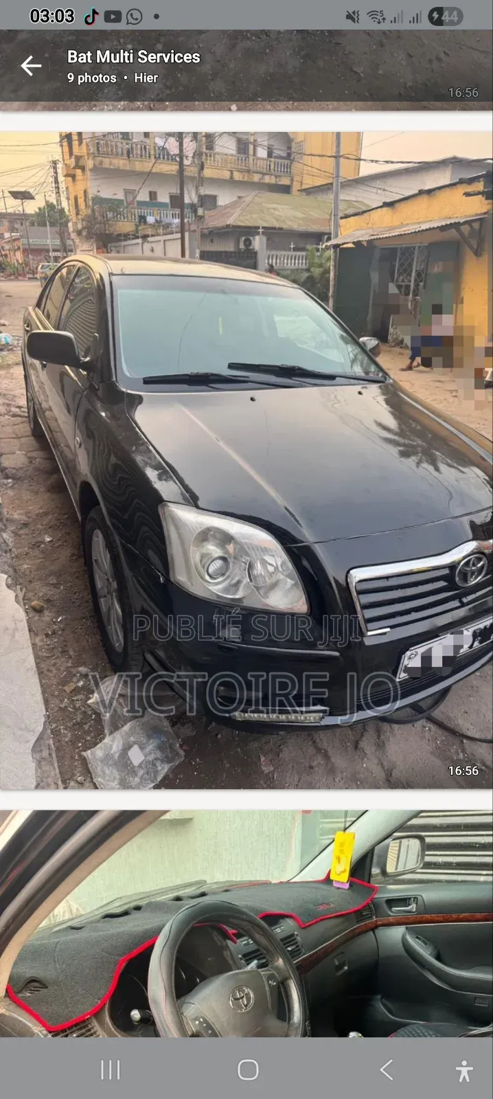 Toyota Avensis 2016 Noir