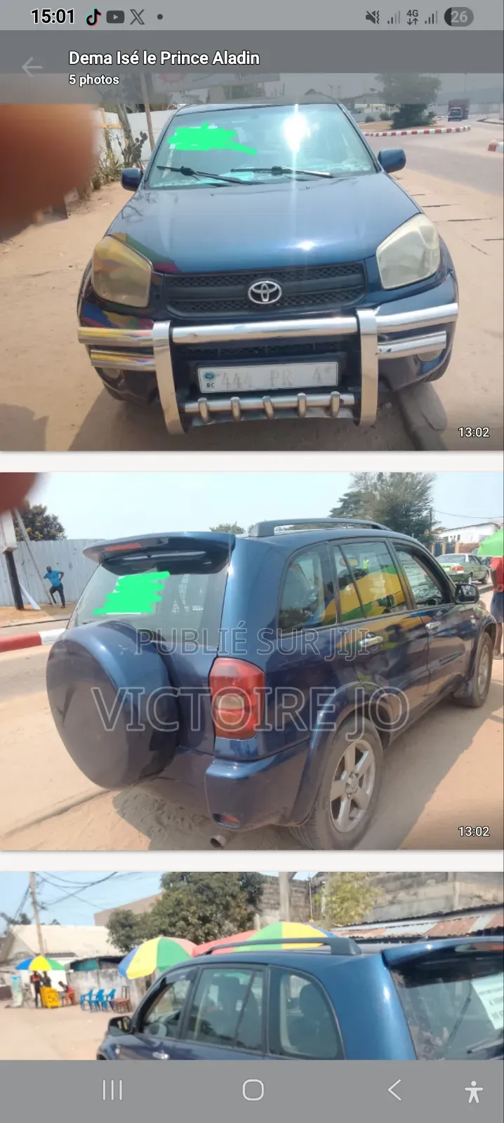 Toyota RAV4 2005 Bleu