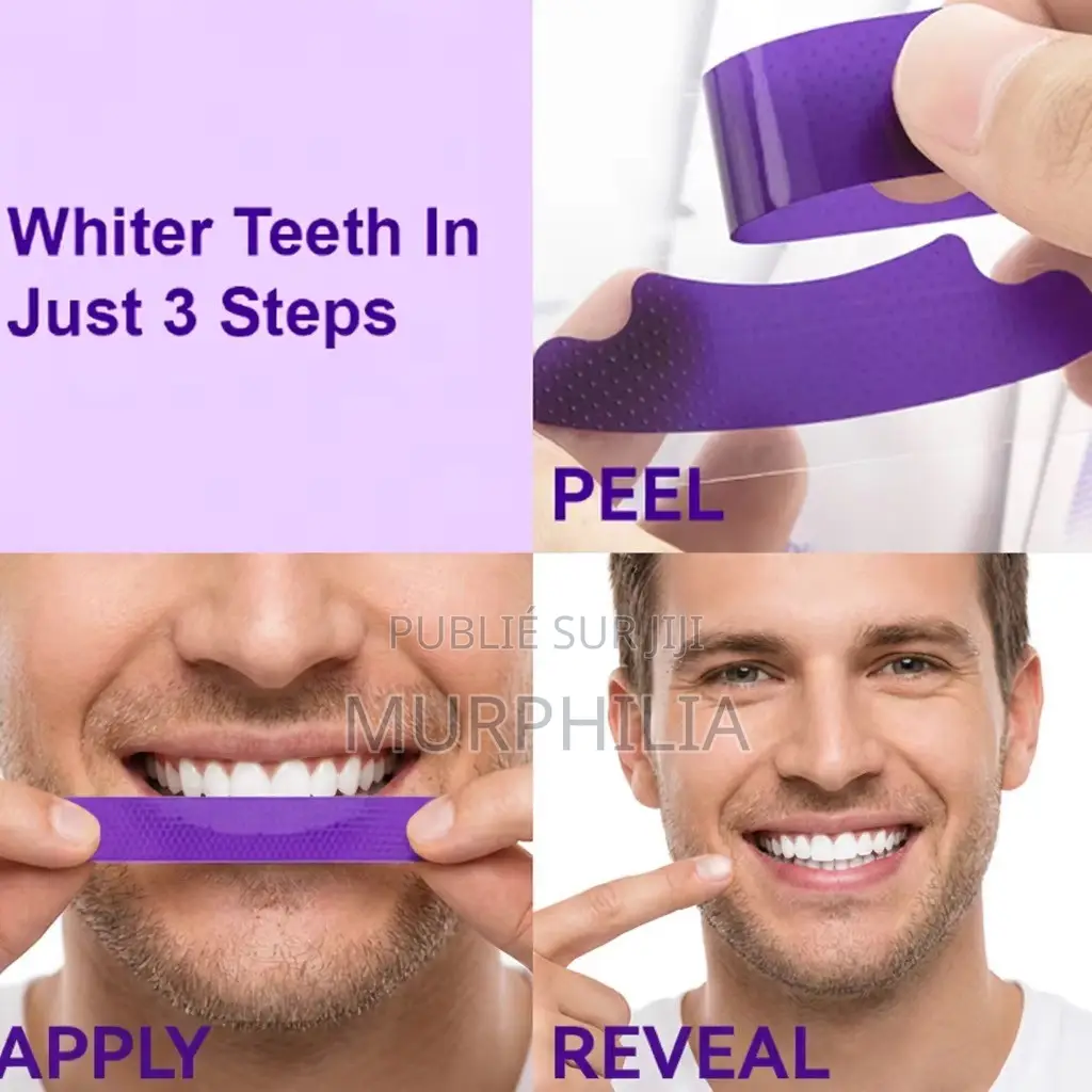  Bandes De Blanchiment Des Dents – 2 Sachets À 1 500f 