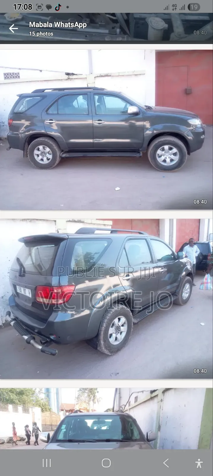 Toyota Fortuner 2014 Gris