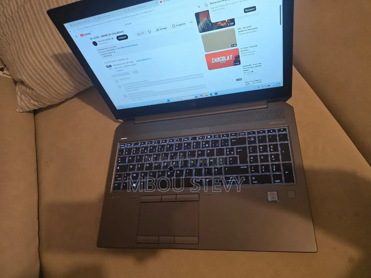 Ordinateur portable HP ZBook 15 G6 16GB Intel Core i7 SSD 512GB