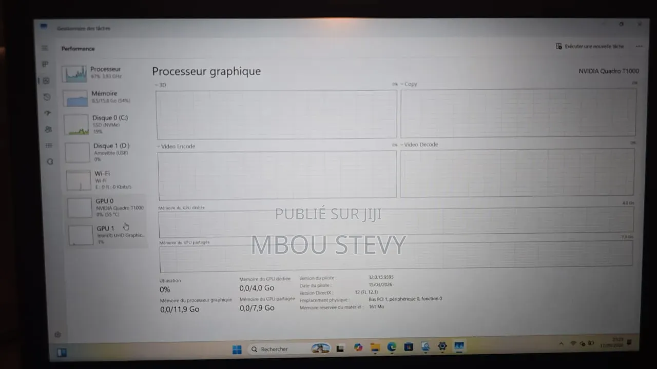 Ordinateur portable HP ZBook 15 G6 16GB Intel Core i7 SSD 512GB