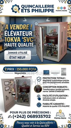 Régulateur De Tension 10kw À Vendre Pointe-Noire