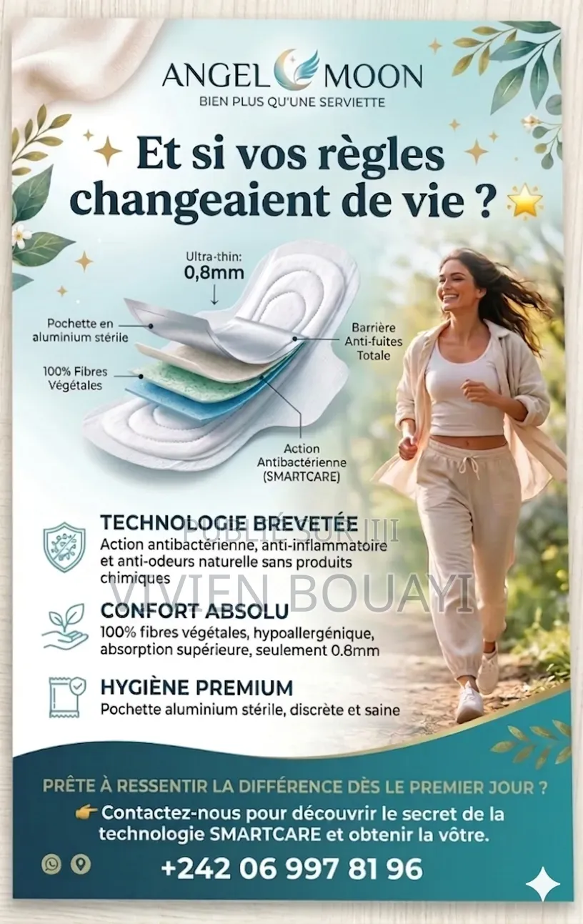 Serviettes Hygiéniques Thérapeutiques Angel Moon - Ions Négatifs