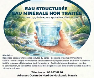 Eau Structurée Minérale Non Traitée 100% Naturelle