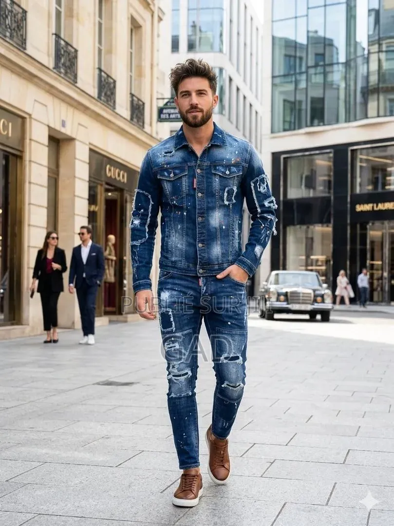 Costume en Jeans Bleu