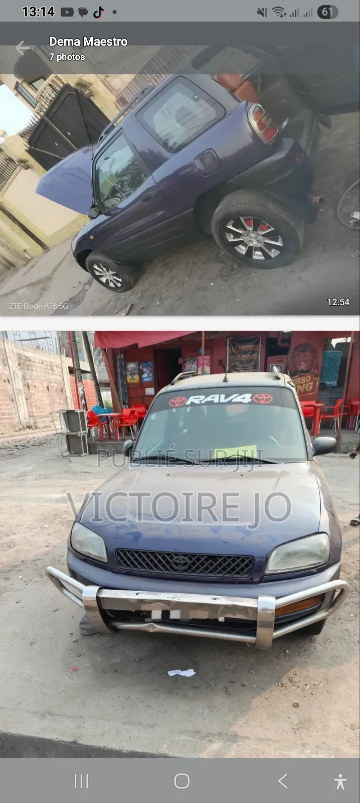 Toyota RAV4 2004 Bleu