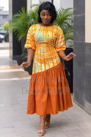 Robes Pour Femmes en Tissu Adhiré Coton Lourd Et Crepe