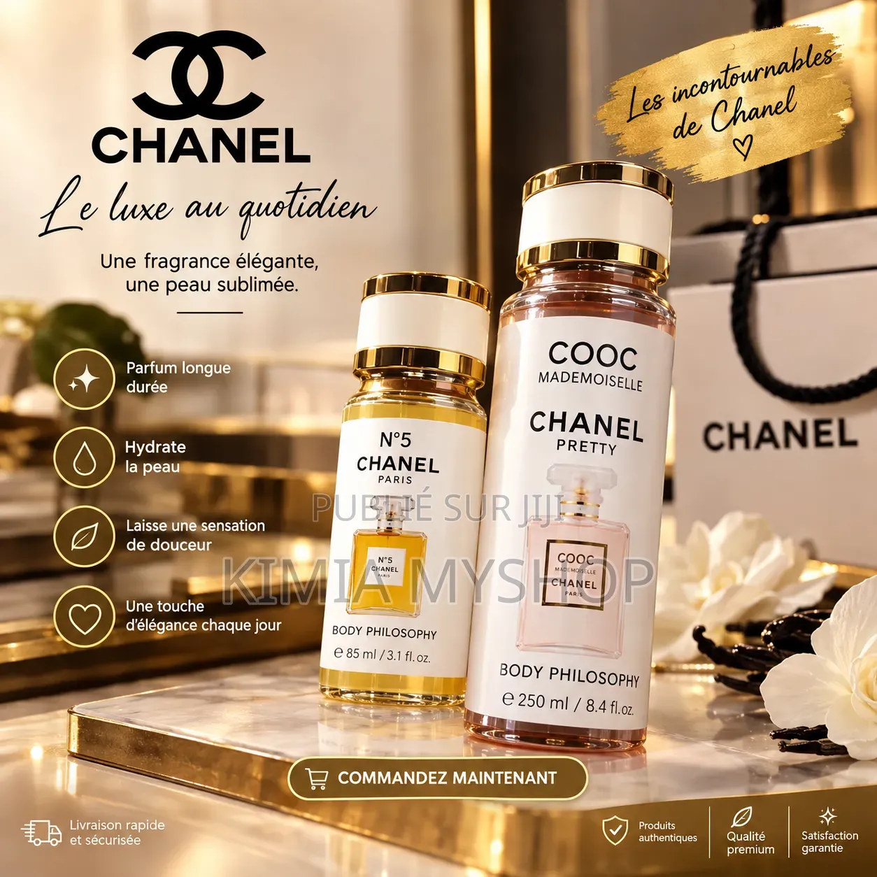 Parfum De Luxe Chanel, 2 Pour Le Prix d'Un