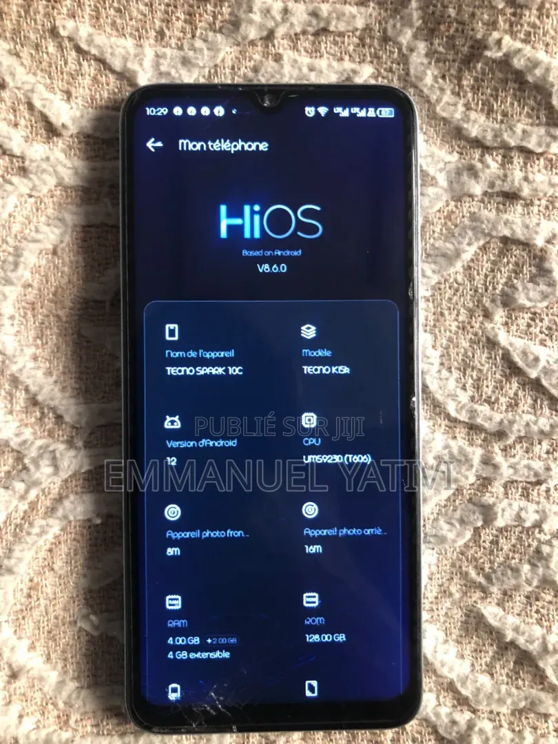 Tecno Spark 10C 128 GB Bleu