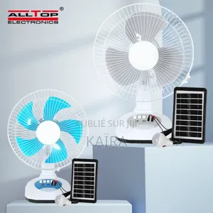 Ventilateur Rechargeable Avec Panneau Solaire