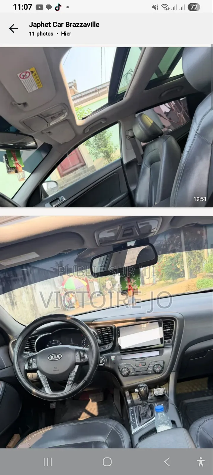 Kia K5 2016 Noir