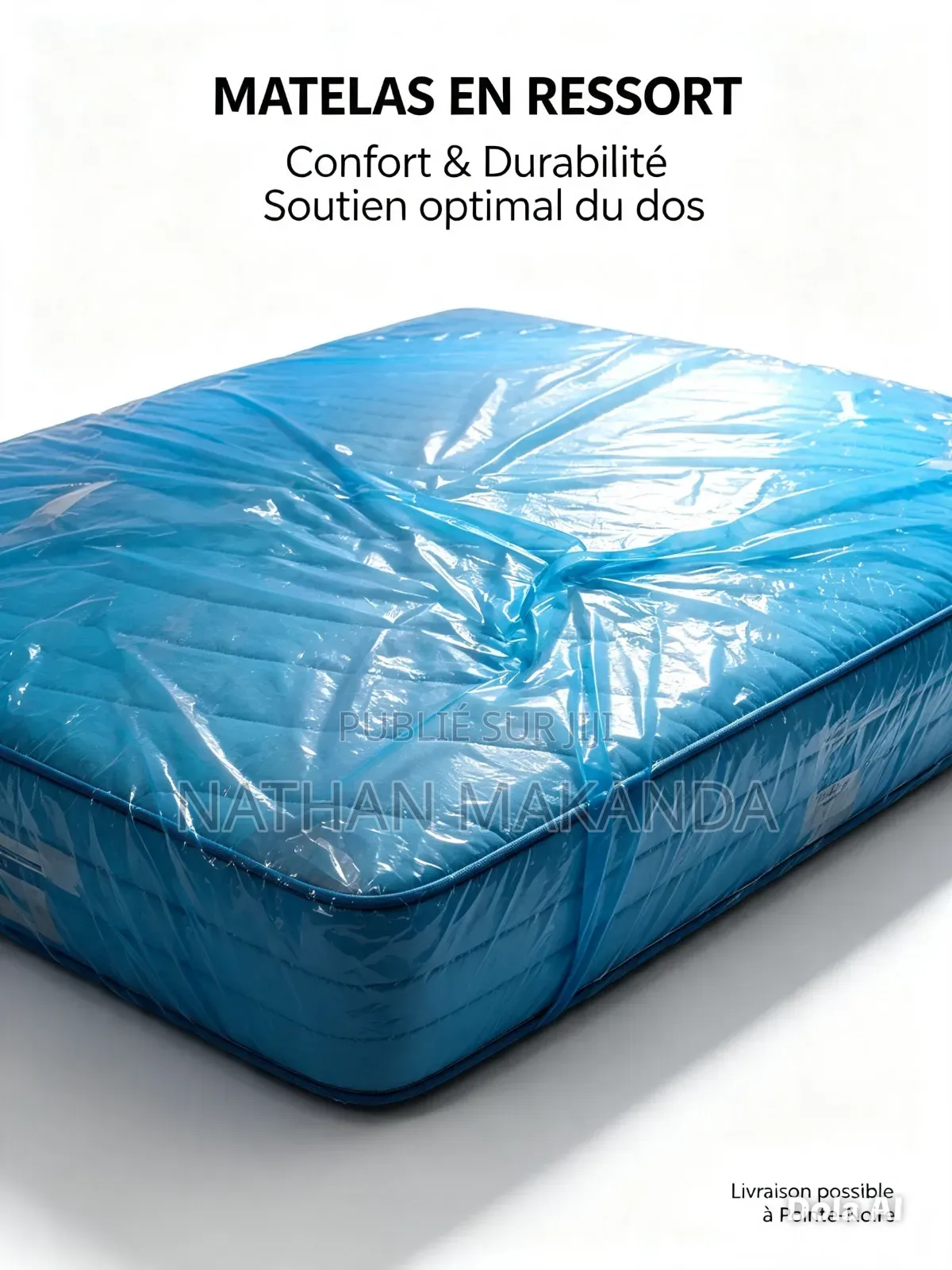 Matelas 2 Places — 22 Cm — Ressorts Indépendants — Neuf