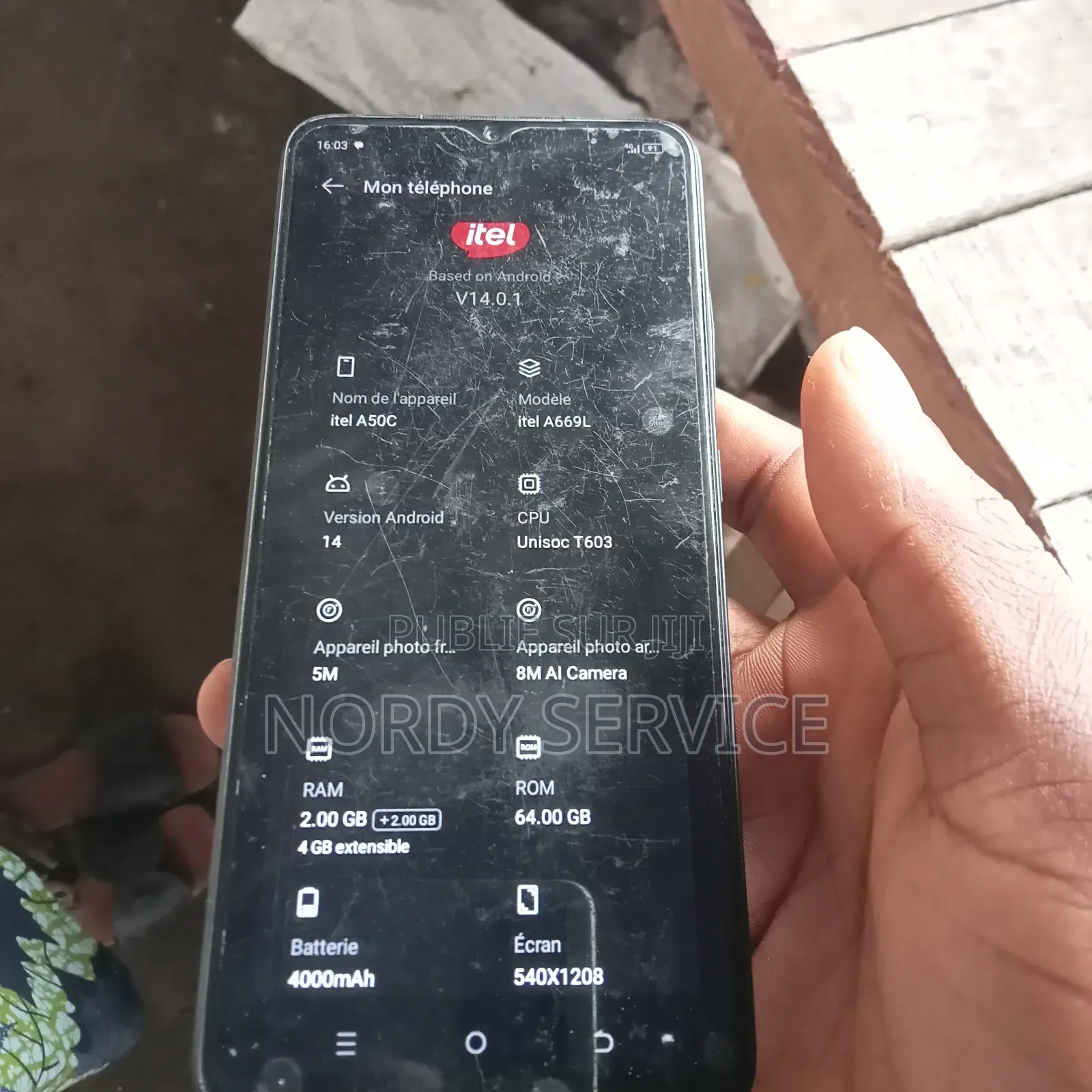 Nouveau Itel A06 64 GB Noir