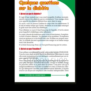 Le Livre Du Diabétique : Comment Bien Vivre Avec Son Diabète