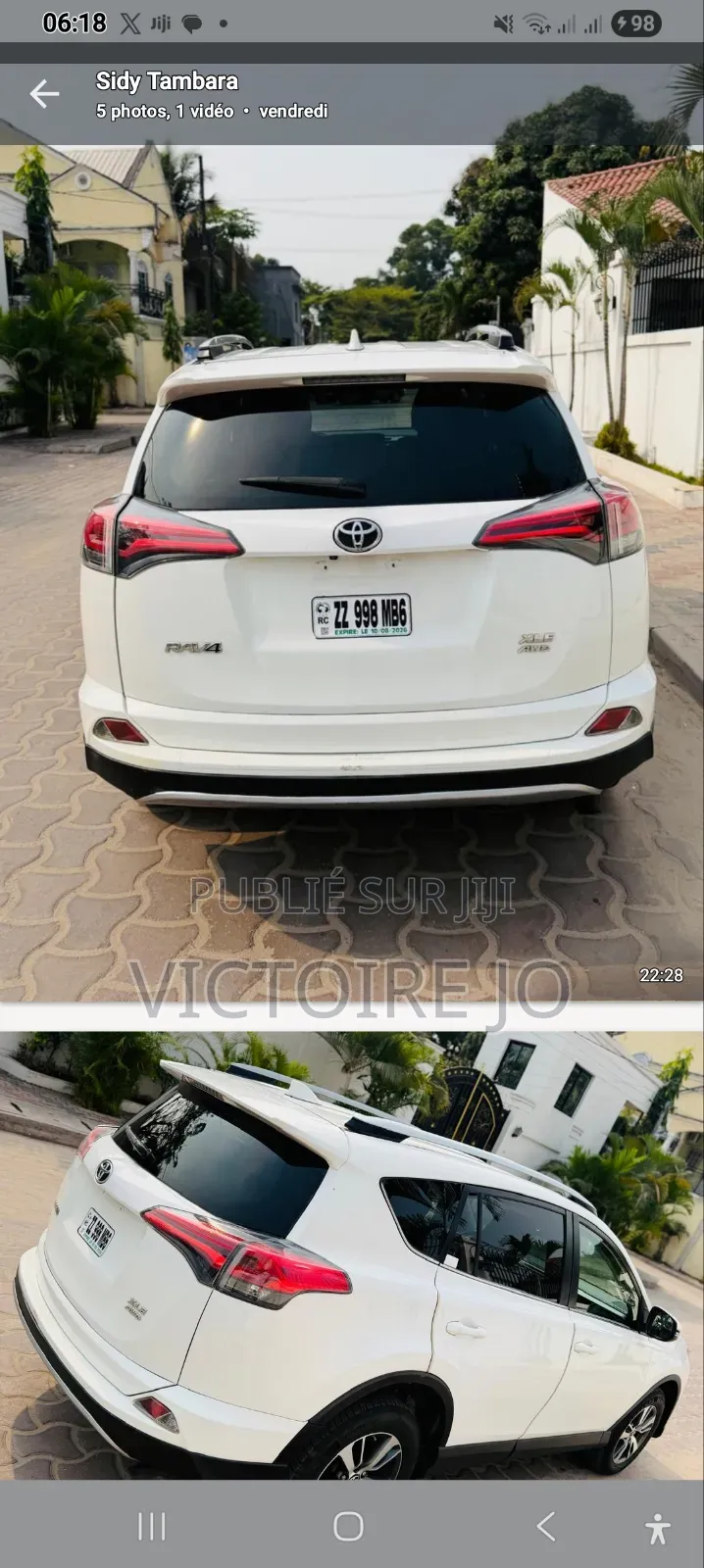 Toyota RAV4 2018 Blanc