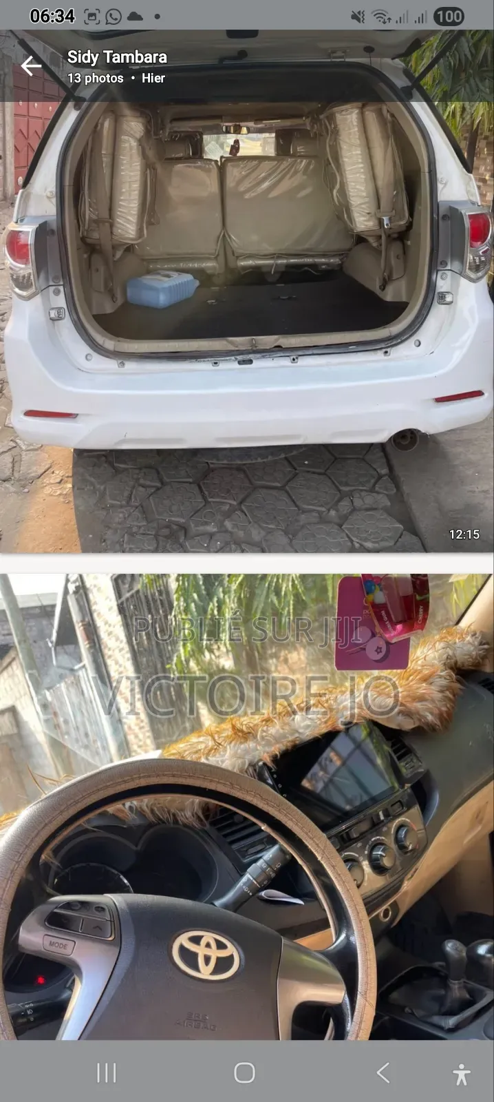 Toyota Fortuner 2015 Blanc