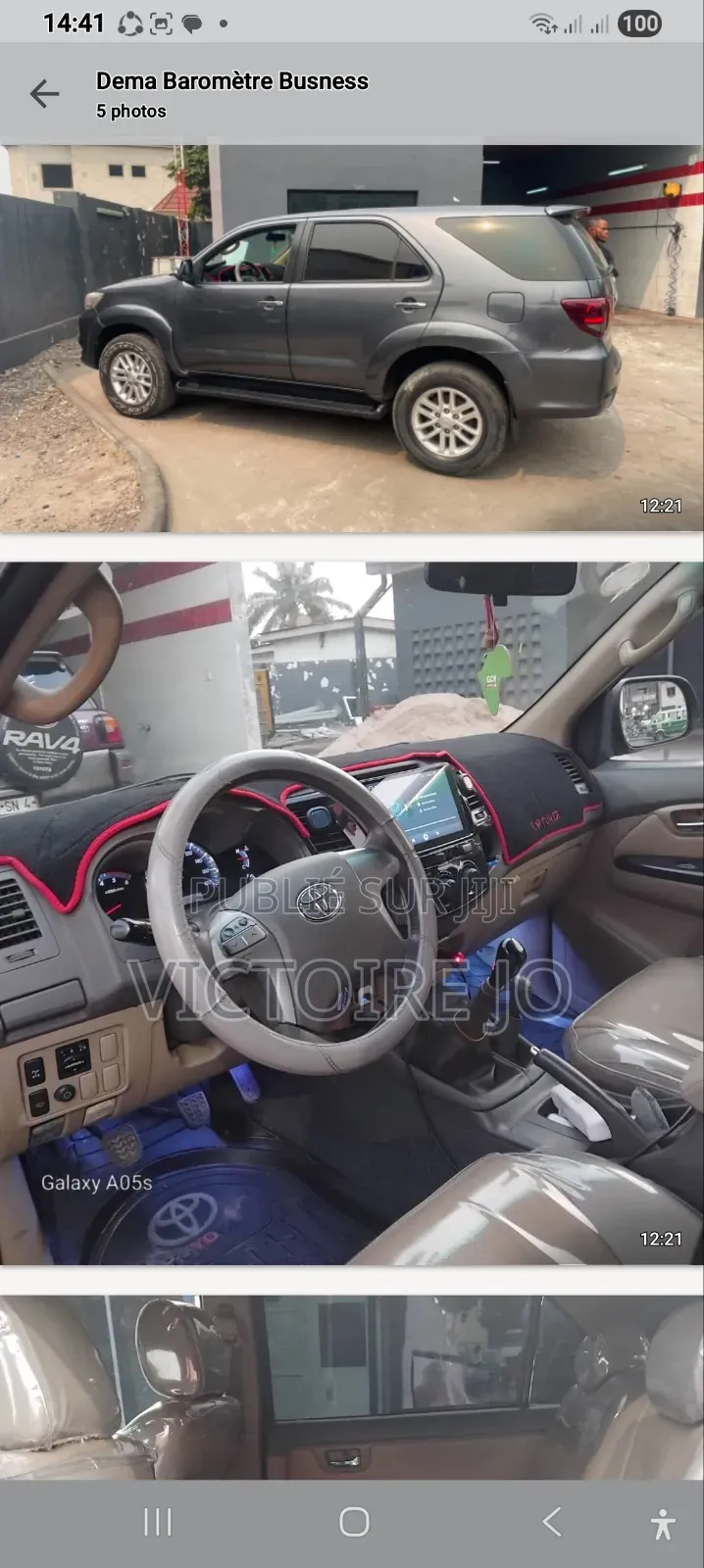 Toyota Fortuner 2014 Gris