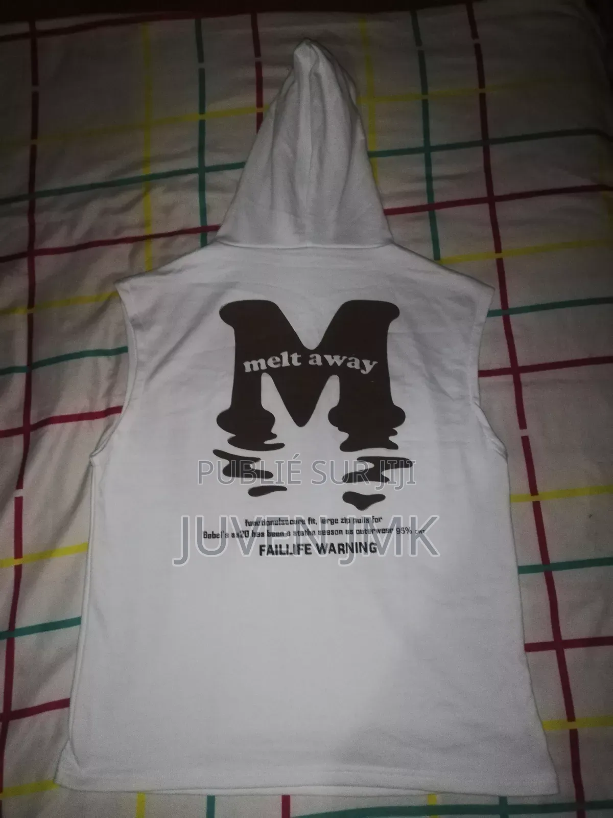 Ensemble 2 Pièces Blanc Homme T-Shirt Sans Manche +Short