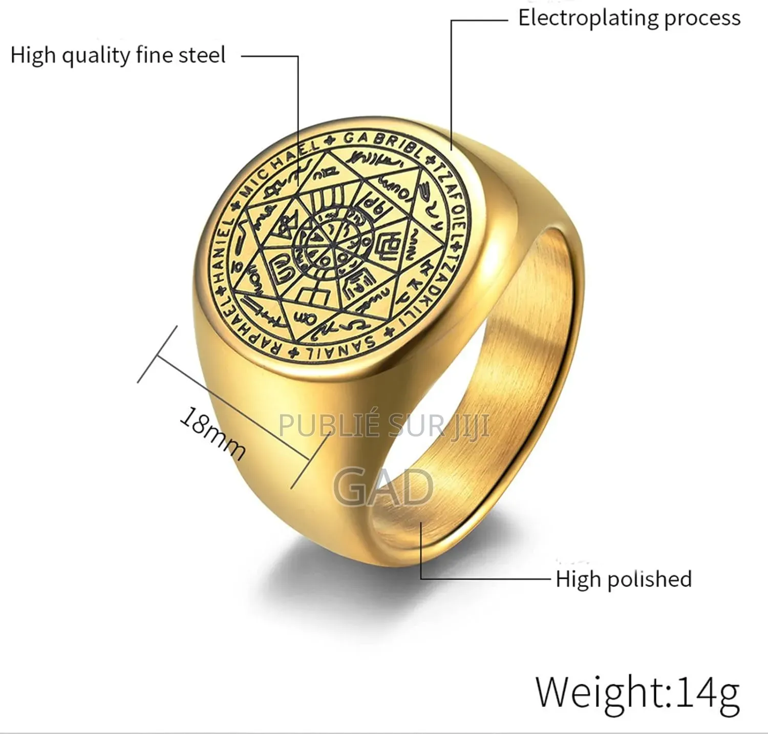 Bague Tétragramme