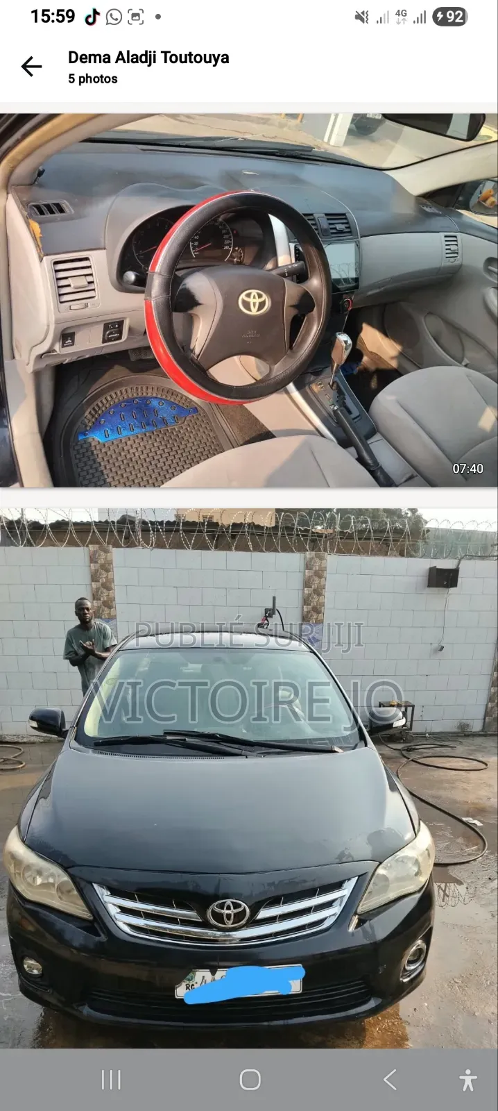 Toyota Corolla 2015 Noir
