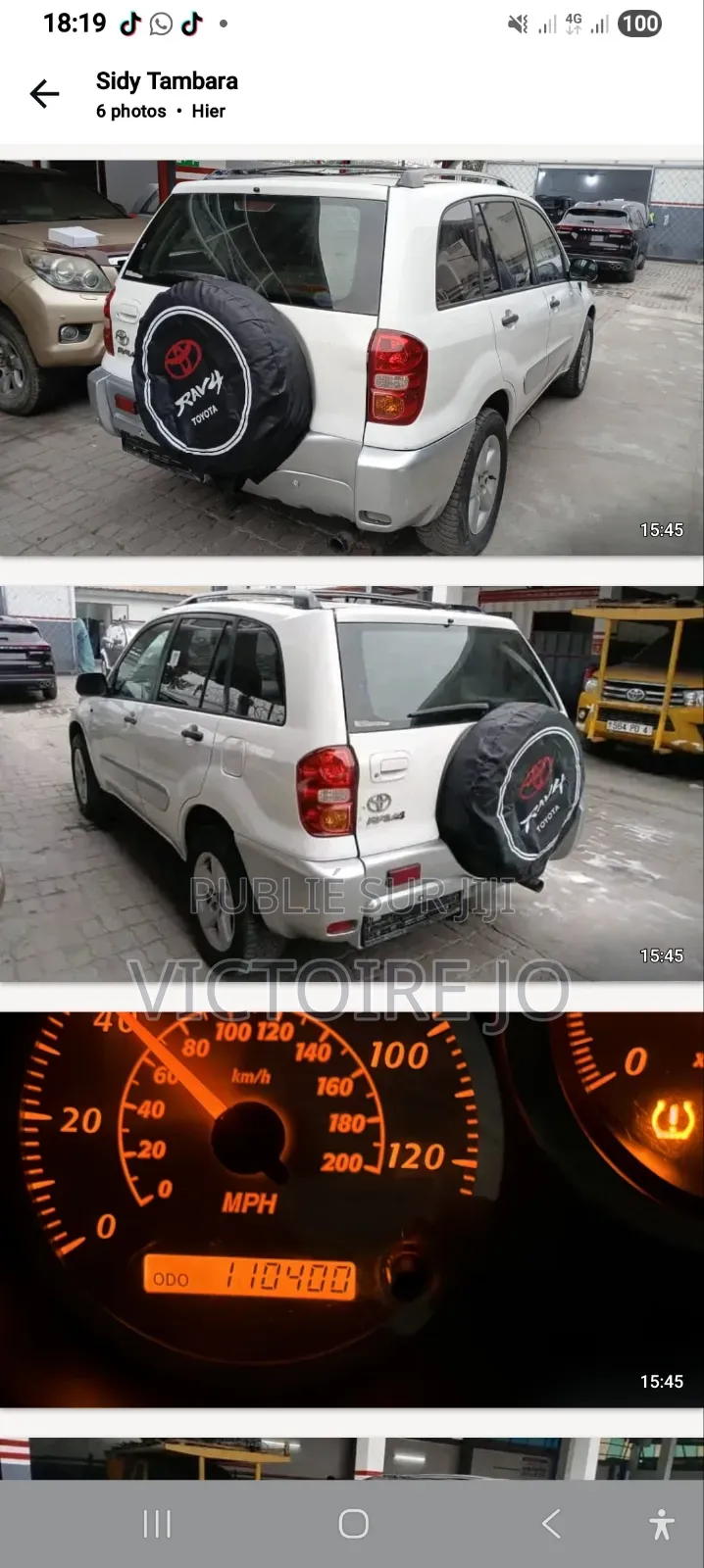 Toyota RAV4 2005 Blanc