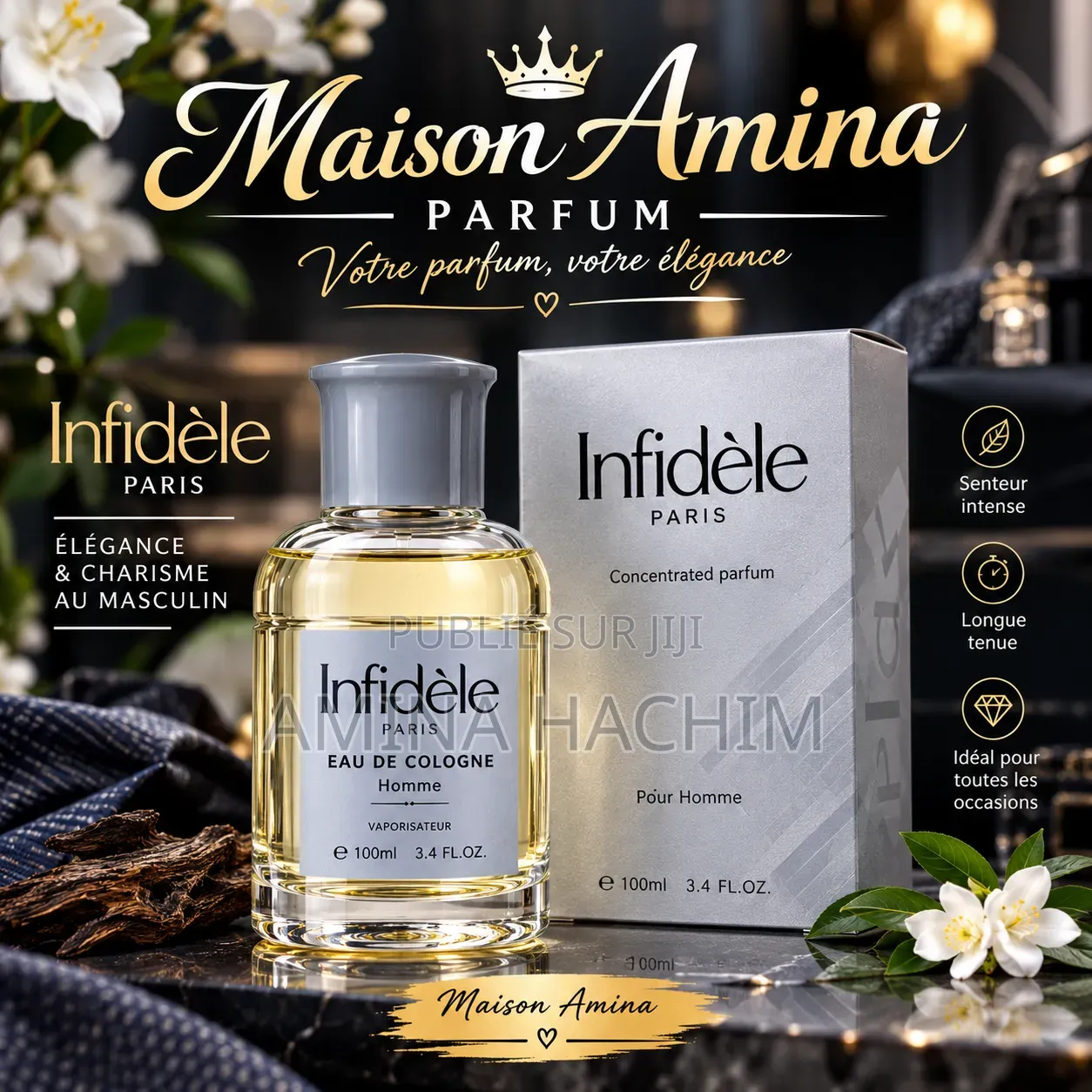  Parfums De Qualité À Vendre – Prix 2500F
 Parfums Tendance
