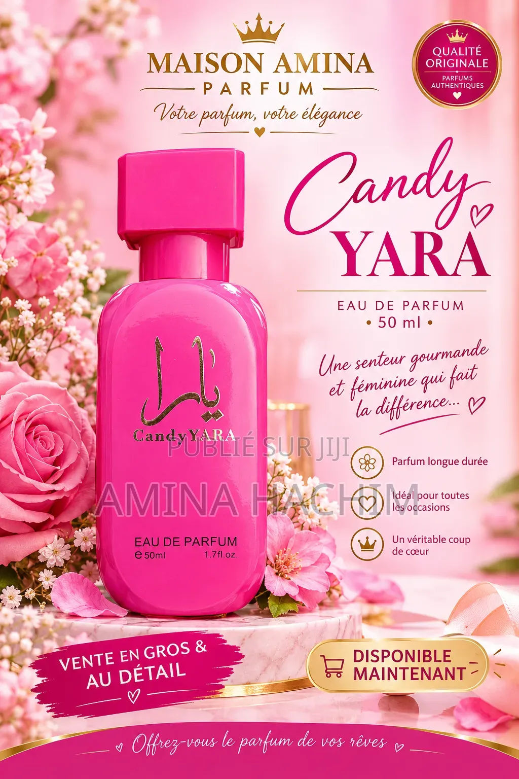  Parfums De Qualité À Vendre – Prix 2500F
 Parfums Tendance