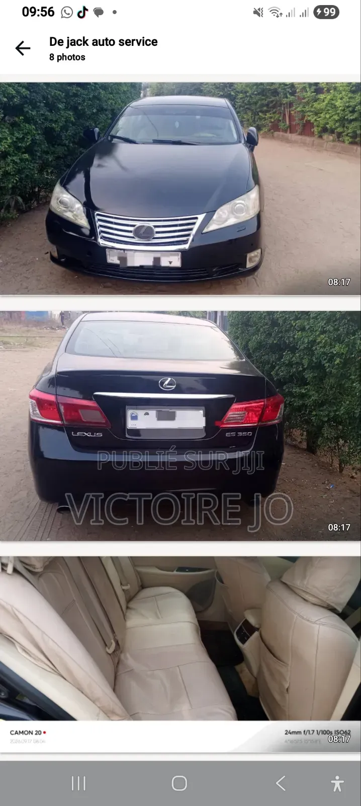 Lexus ES 2019 Noir